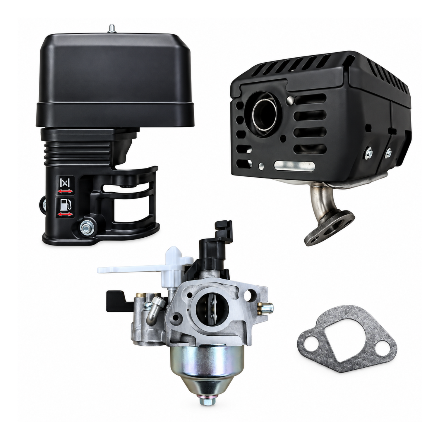 Kit Escapamento Carburador e Conjunto Fi ...